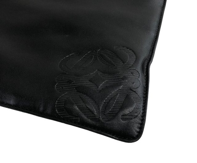 日本直送 名牌中古包 】LOEWE ロエベ ハンドバッグ ブラック