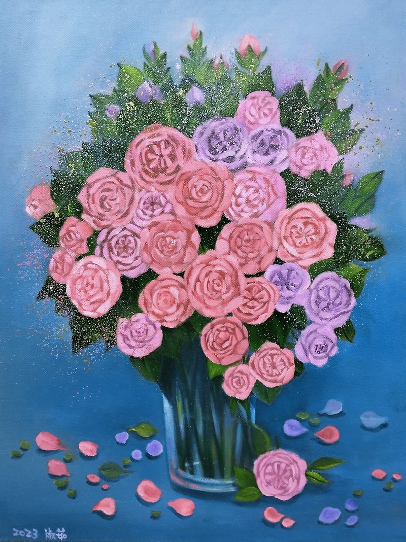 Cai Shuru’s oil paintings create romantic flower language - โปสเตอร์ - วัสดุอื่นๆ 