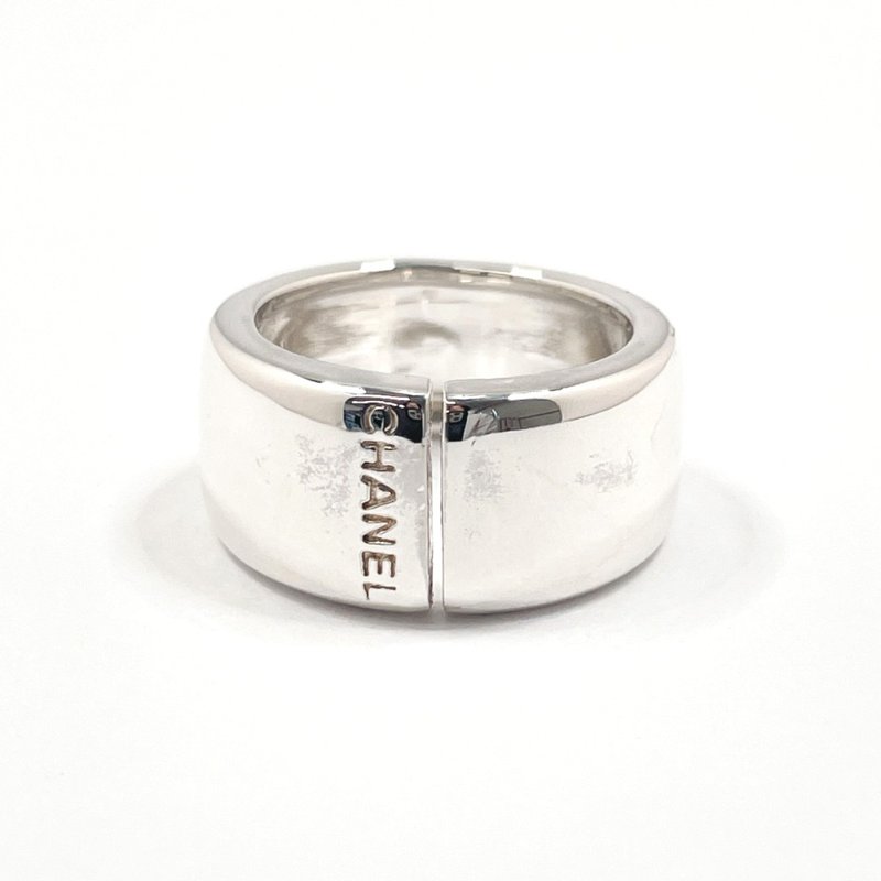 【日本直送 中古美品】11号 シャネル CHANEL リング・指輪 ロゴ シルバー925 シルバー アクセサリー 希少 - 戒指 - 純銀 銀色