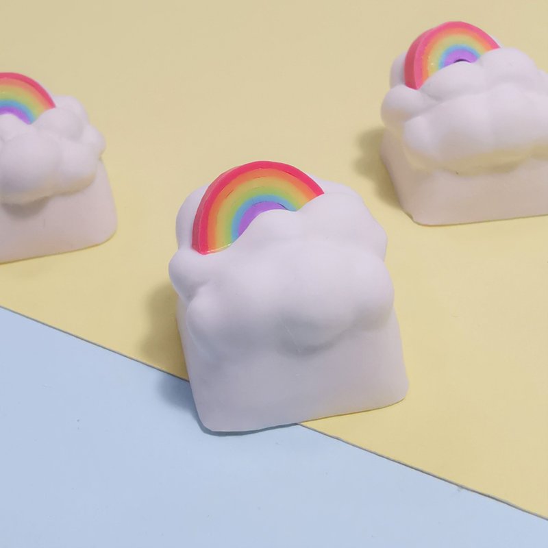 Rainbow clouds Keycap - 電腦配件 - 其他材質 