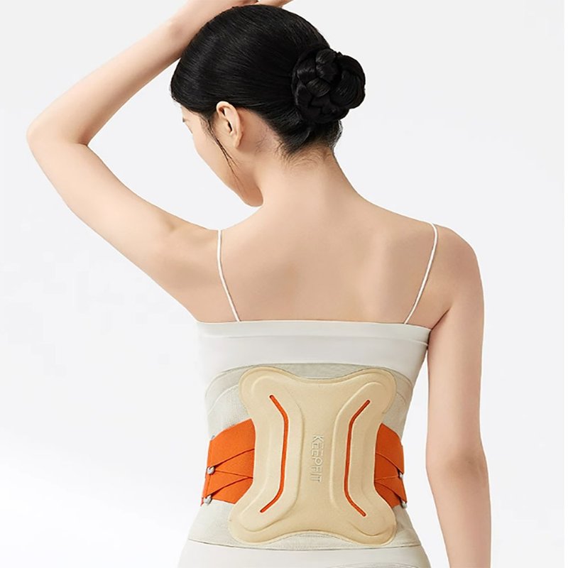 [Free Shipping] Copfee Lumbar Disc Strain Lumbar Spine Herniation Hot Compress Waist Belt - แกดเจ็ต - วัสดุอื่นๆ สีส้ม