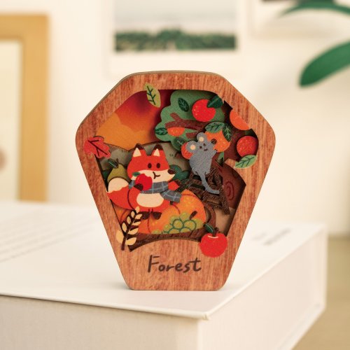 遊木時光 woodtime 【星願磁鐵燈-森林採果】臺灣紀念品 / 生活配件 / 冰箱貼