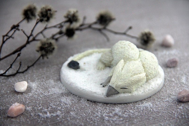 獅鷲 (格里芬) - 擺飾/家飾品 - 樹脂 白色