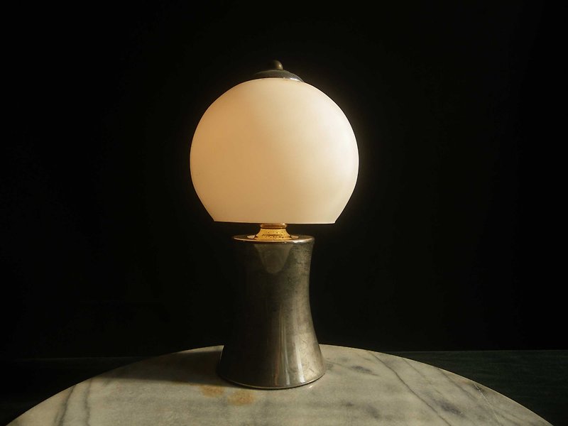 [OLD-TIME] Early Taiwan-made modern era glass table lamp - Lighting - Other Materials 