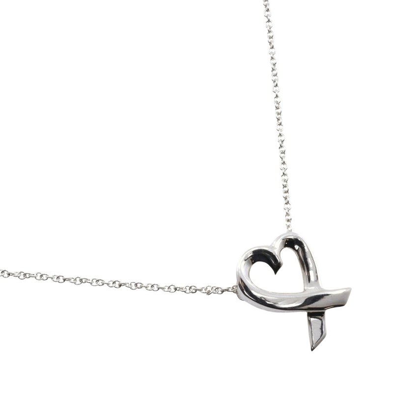 【日本直送】ティファニー TIFFANY&Co. ラビングハート ネックレス パロマ・ピカソ シルバー925 ハート 約2.6g レディース【中古】 - 項鍊 - 銀 銀色