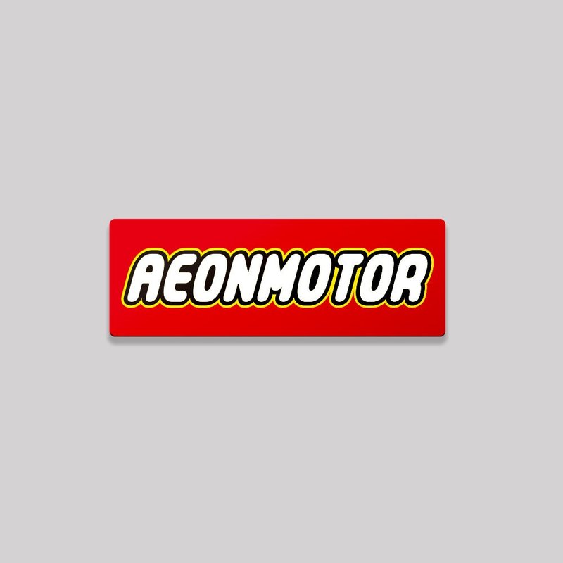 AEONMOTOR/TOY/鋁牌飾貼 SunBrother孫氏兄弟 - 貼紙 - 鋁合金 紅色
