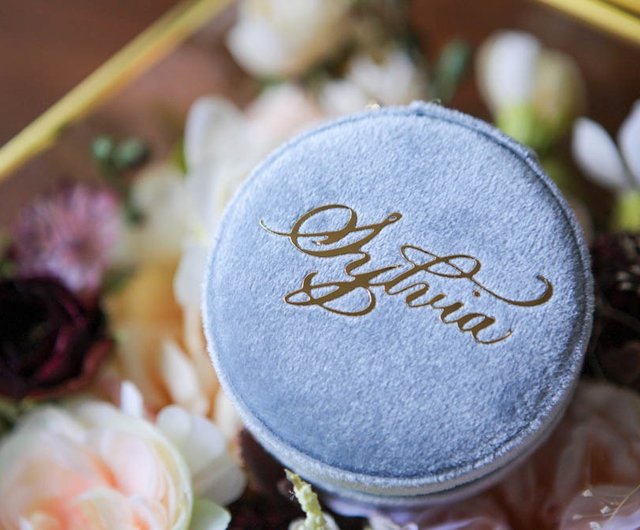 Personalized Velvet Jewelry Box