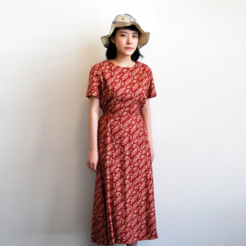 Ancient amoeba printing straps dress - One Piece Dresses - Other Materials 
