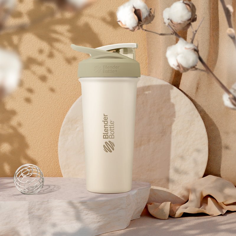 【BlenderBottle】Sleek Ice Keeping Thermos Cup 740ml Stainless Steel Shaker Cup - Vacuum Flasks - Stainless Steel 