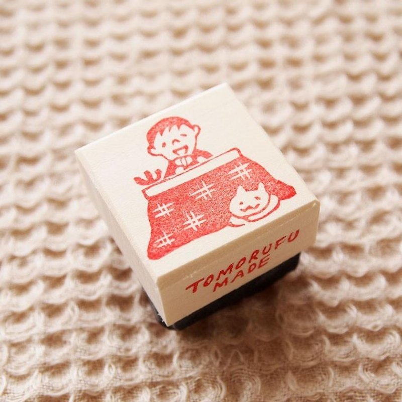 Eraser stamp "Kotatsu" - Stamps & Stamp Pads - Wood Red