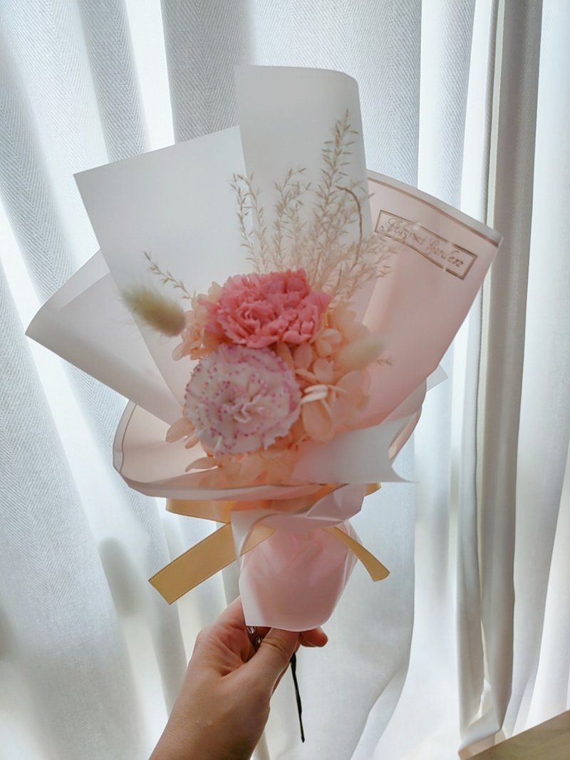 不凋康乃馨單支花束  情人節 / 母親節 / 畢業花束 - 乾燥花/永生花 - 植物．花 多色