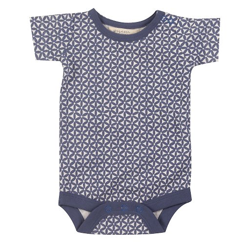 From Babies with Love (英國品牌) 100%有機棉 聰明科學 幾何圖案 包屁衣。兩色可選