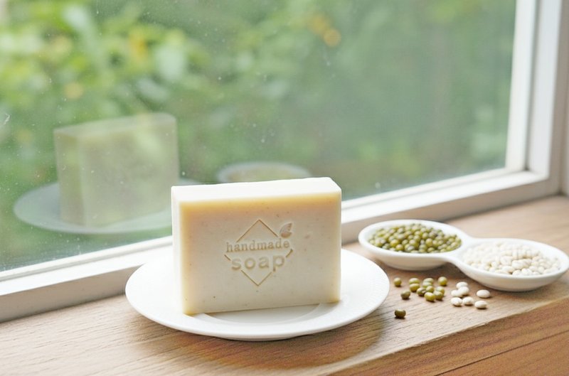 ∣綠豆薏仁美膚皂∣105g 手工皂 冷製手工皂 無化學成份添加 - 肥皂/手工皂 - 其他材質 