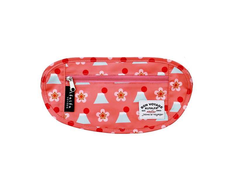 日本櫻花貼身旅行腰袋 - 其他 - 聚酯纖維 粉紅色