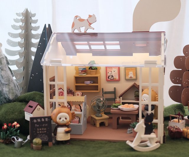 PlanetBearPanPanのドリームキャビン手作りドールハウスシーンおもちゃ