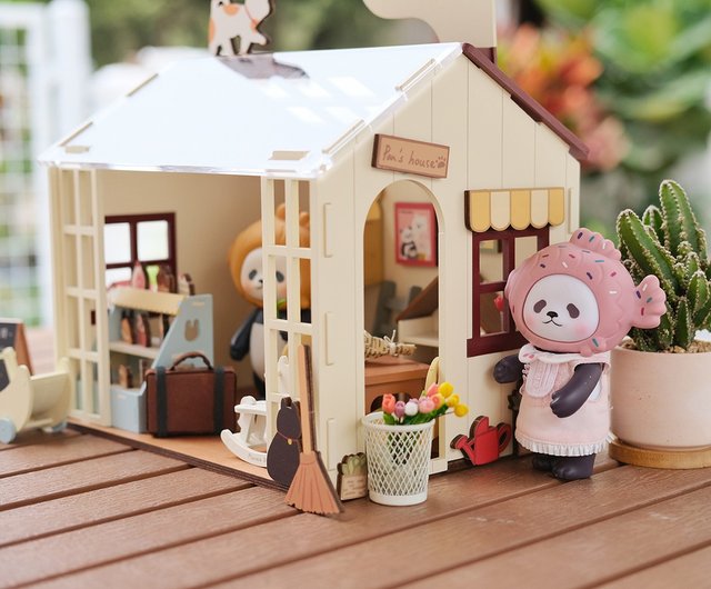 PlanetBearPanPanのドリームキャビン手作りドールハウスシーンおもちゃ