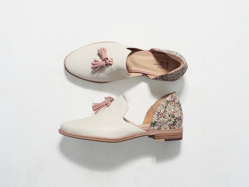 【 Showcase Clearance】Love Flower Love-NaNa Eu40.5# - Women's Casual Shoes - Genuine Leather White