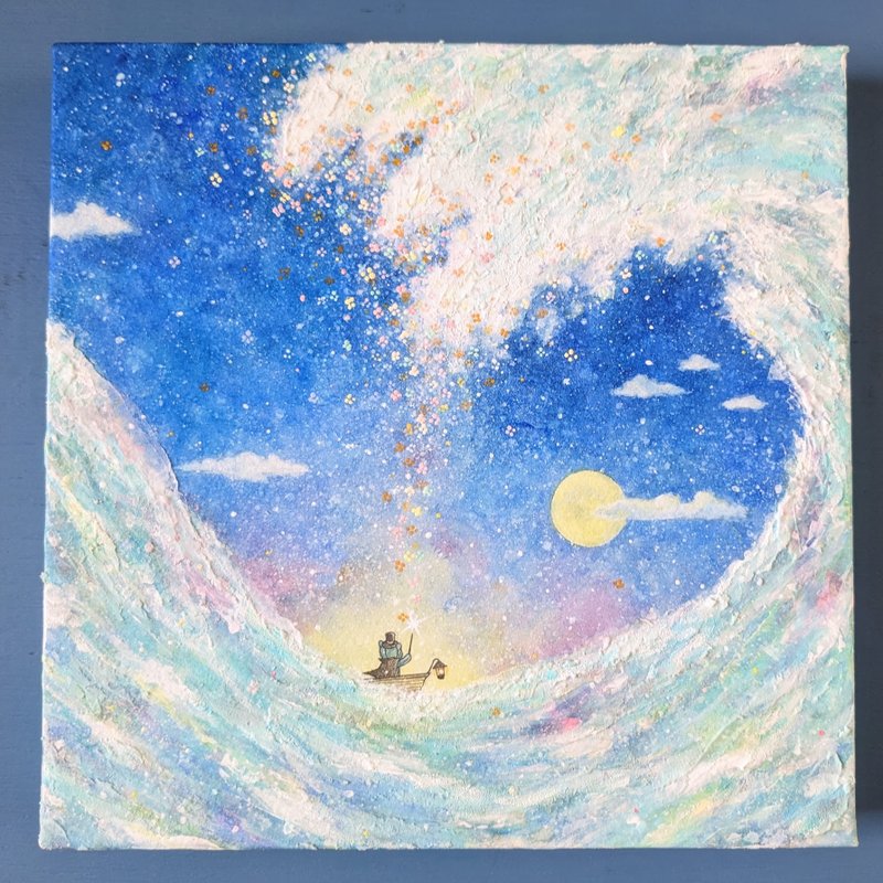 【原画】あふれでる。 - 海報/掛畫/掛布 - 紙 藍色