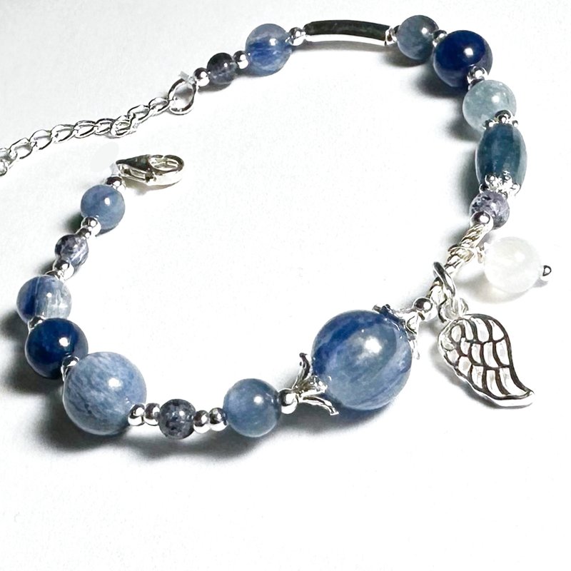 Blues Psychology - Stone. Tanzanite - Sterling Silver Design Bracelet - Bracelets - Silver Blue