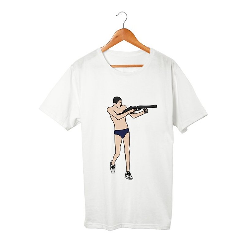 Ciro T-shirt - เสื้อยืดผู้ชาย - ผ้าฝ้าย/ผ้าลินิน ขาว