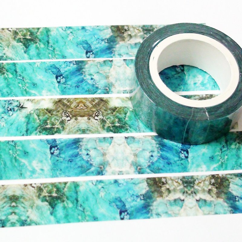 Sample Washi Tape Blue Marble - มาสกิ้งเทป - กระดาษ 