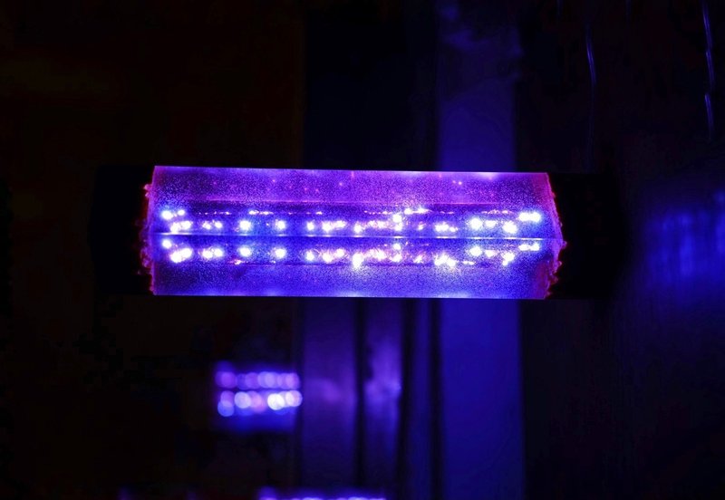 【星空小夜燈】木質燈飾 / epoxy / 客製化 /禮物 / 藍色 / 紫色 - 燈具/燈飾 - 樹脂 多色