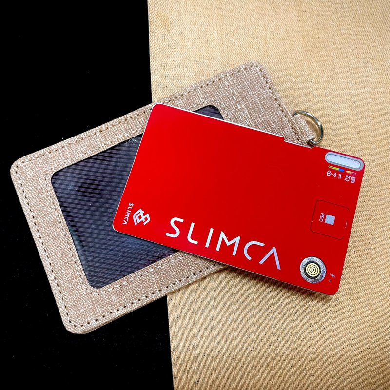 Slimca超薄錄音卡進化版 熱情紅 SD卡讀取 方便攜帶 放識別證套 - 其他 - 其他材質 紅色