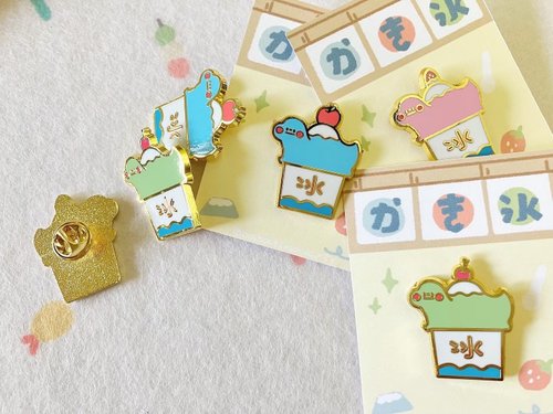 狗狗夾星 狗狗夾星/原創金屬徽章/雷龍刨冰 3款