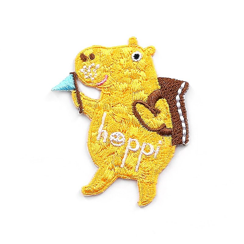 Hippo hot cloth sticker - Other - Polyester Yellow