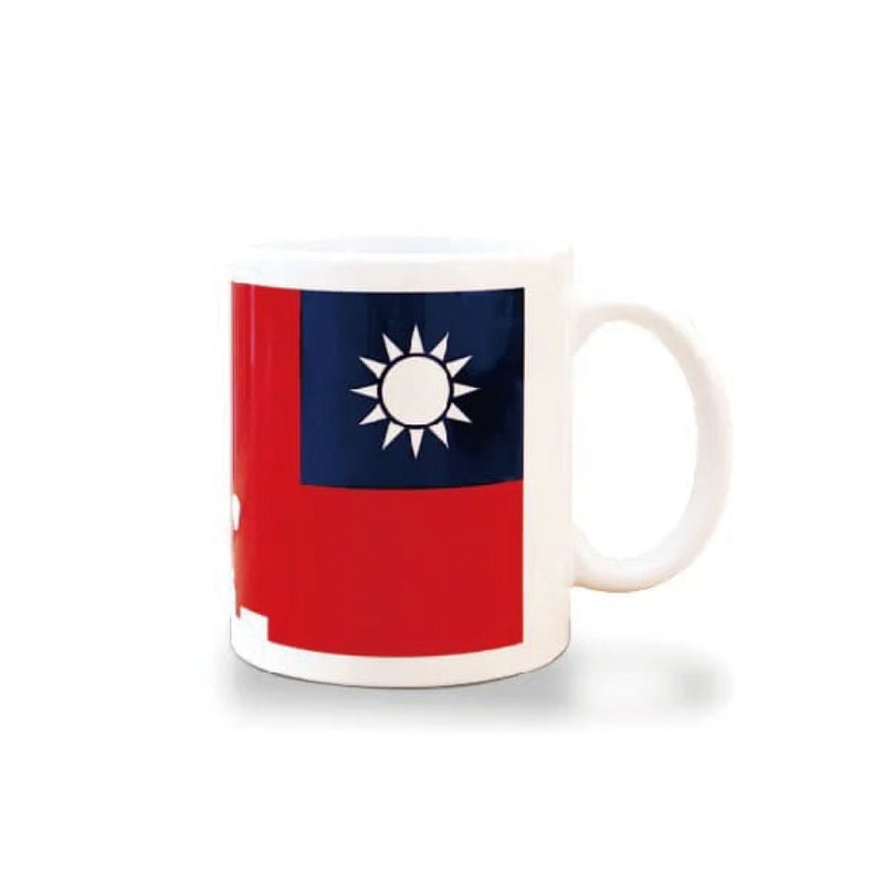 國旗杯 - 咖啡杯/馬克杯 - 瓷 紅色