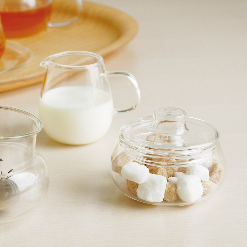 Japan KINTO UNITEA glass sugar jar / milk jar - ถ้วย - แก้ว สีใส