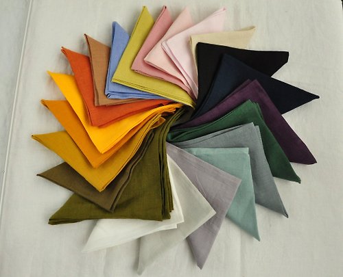 True Things 70 colors set of 2 napkins / Softened linen napkins /Table decor/Wedding napkin