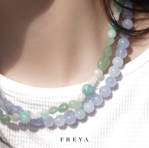 WBJ訂製珠寶 FREYA 天河石項鍊-東陵石 天河石/亞馬遜石 勇氣財富寶石 自信