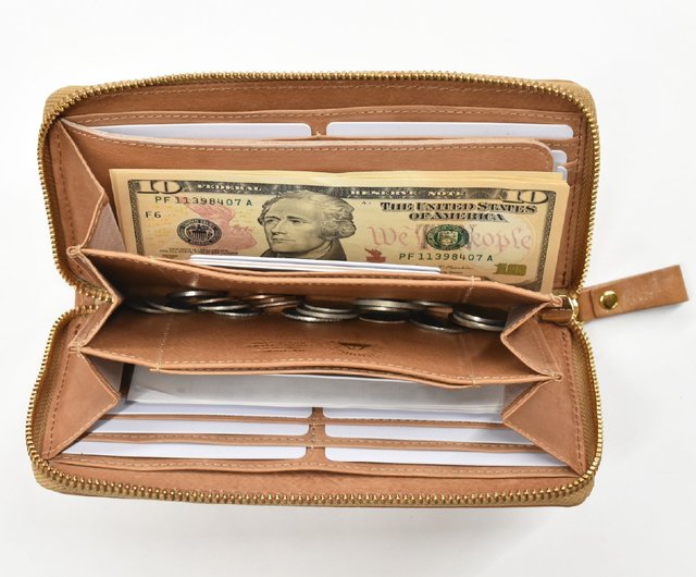 日本製 ラウンドファスナー 長財布 本革 メンズ レディース 名入れ