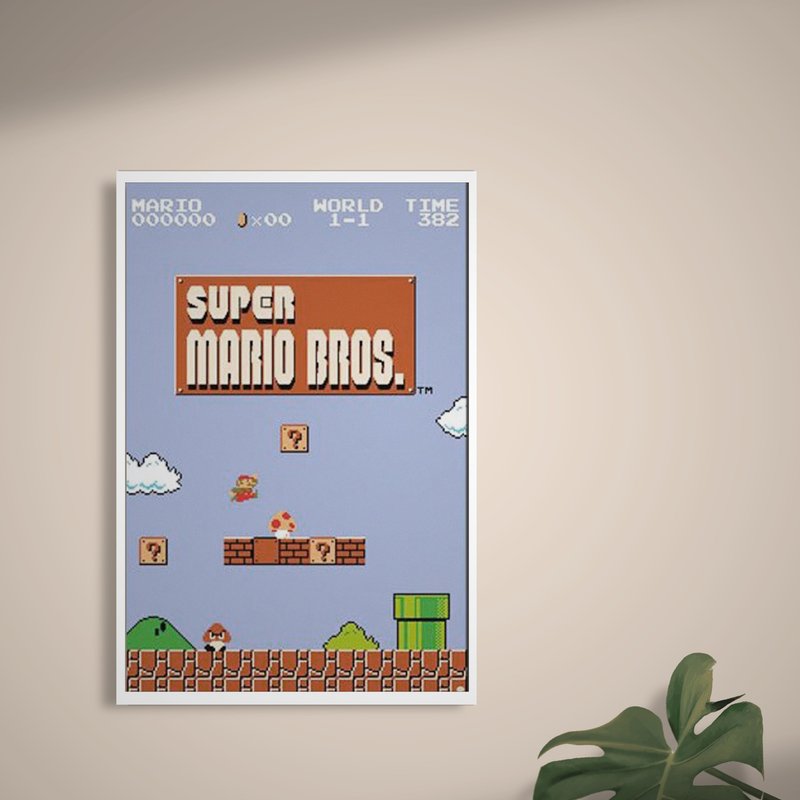 【Nintendo】Super Mario 1-1 Level Poster - โปสเตอร์ - กระดาษ หลากหลายสี