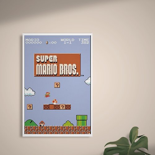 Dope 私貨 【任天堂】超級瑪利歐1-1關海報 /Super Mario