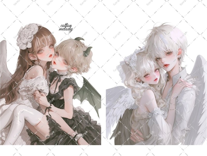 original sticker no.6606 人物ステッカー オリジナルステッカー 人物ステッカー 女の子ステッカー オリジナル人物ステッカー - 貼紙 - 紙 