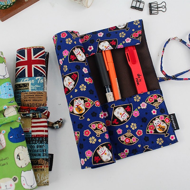 Online shopping limited - roll Pencil / cutlery bag / tool bag / creative pencil case / stationery pouch - Pencil Cases - Other Materials 