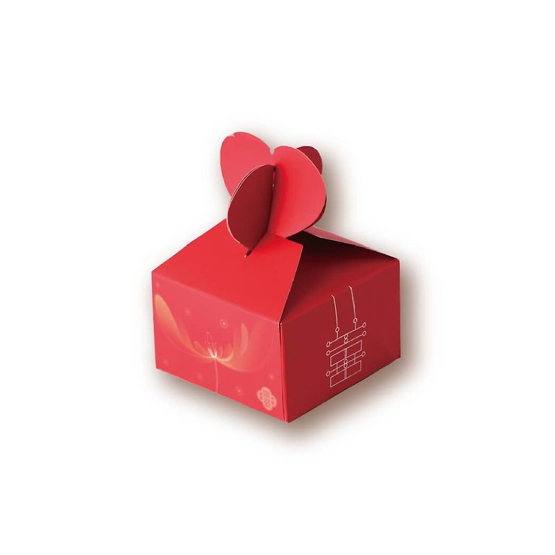 Kee Wah Bakery-Wedding Cake Gift Box-Smart Makeup Box - Handmade Cookies - Other Materials Red