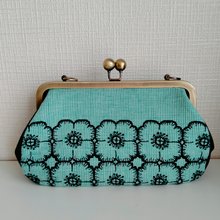 ミナペルホネン forest tile がま口ポシェット - Pinkoi