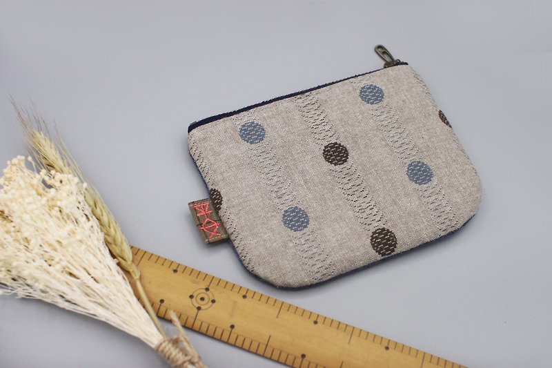 Out of print - Ping An Xiaole bag - blue dot, classic, coming out of print - Wallets - Cotton & Hemp 