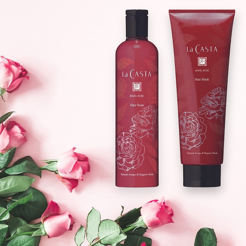 [Mother's Day Gift Box] Salon-grade Gemstone Rose Dream Essential Oil Cleansing Set comes with a branded paper bag made in Japan - Shampoos - Other Materials Orange