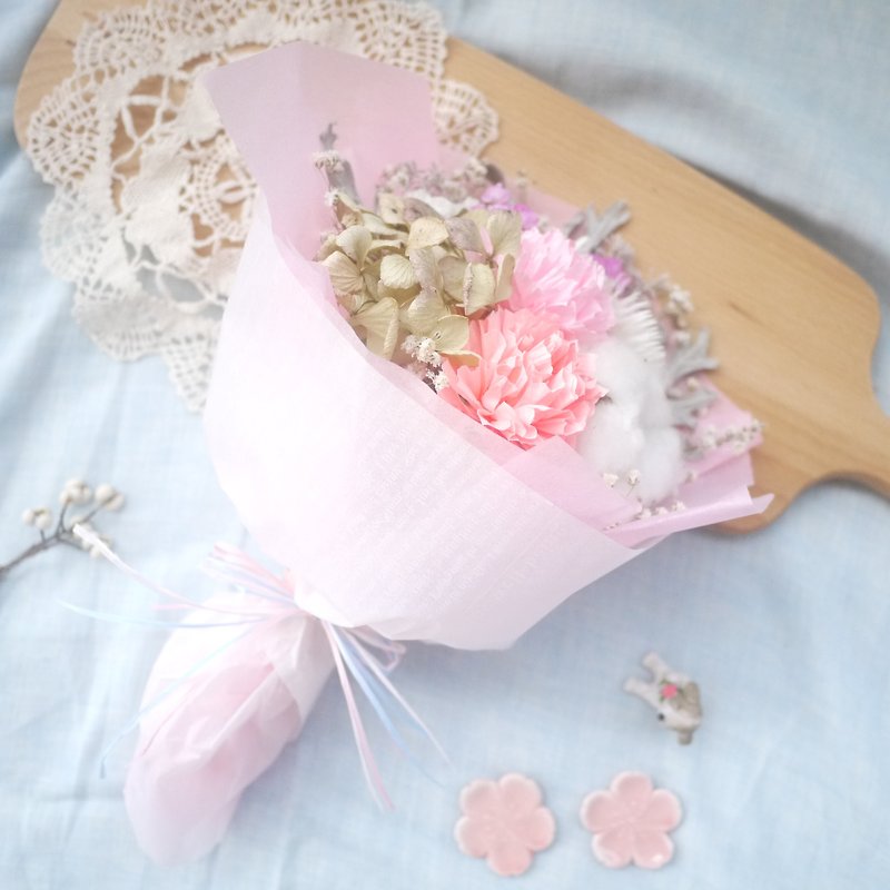 To be continued | palm to warm Mother's Day gift giver dried small bouquet of carnations fresh rustic style zakka Mother's Day Pre-defined school to card = = - Plants - Plants & Flowers Pink