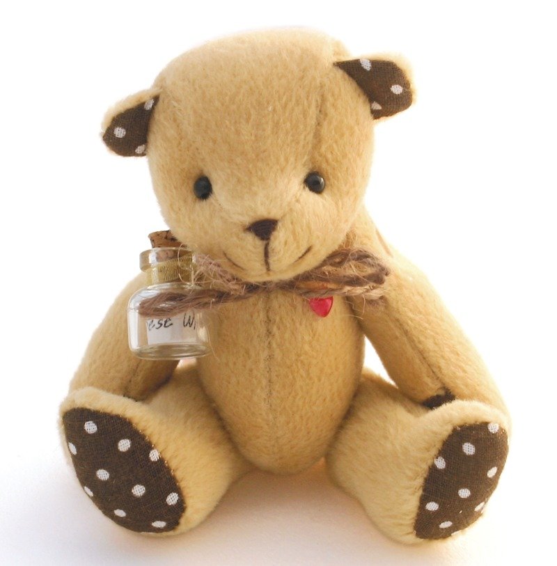Guardian Sweetheart Sand Bear - Stuffed Dolls & Figurines - Other Materials Brown