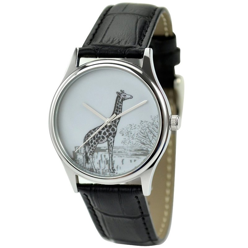 Giraffe Watch Drawing - Men Watch - Ladies watch - Women's Watches - Other Metals Gray
