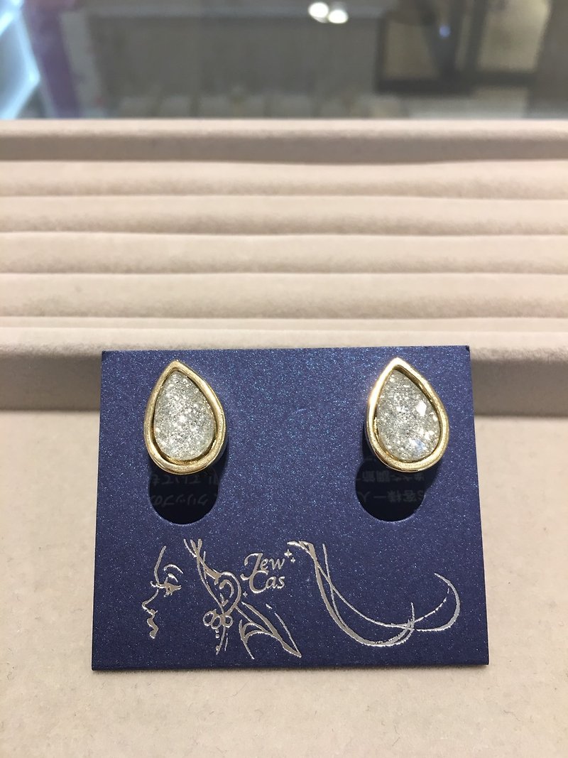 [JewCas] Air Earrings water drop earrings / JC2134 (air ear clip) - Earrings & Clip-ons - Other Metals 