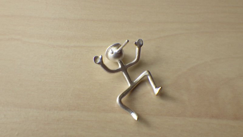 Pinocchio Earrings - 耳環/耳夾 - 其他金屬 銀色