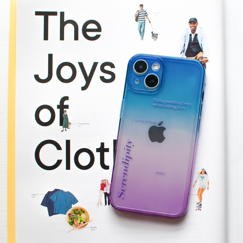 【Serendipity Unexpected Encounter】Transparent Gradient Phone Case - Phone Cases - Plastic Transparent