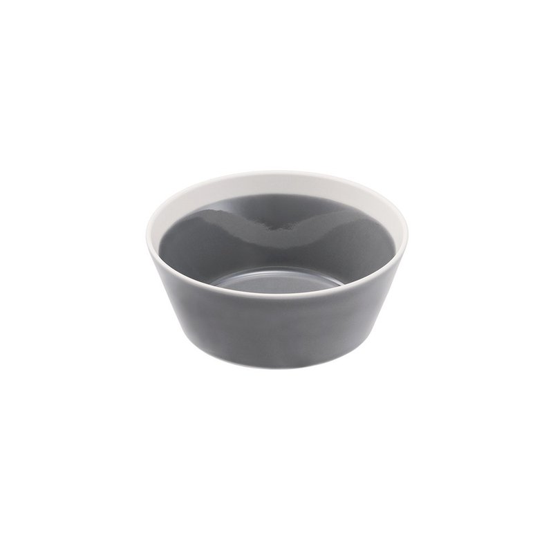 dishes bowl S matte gray - ถ้วยชาม - ดินเผา สีเทา