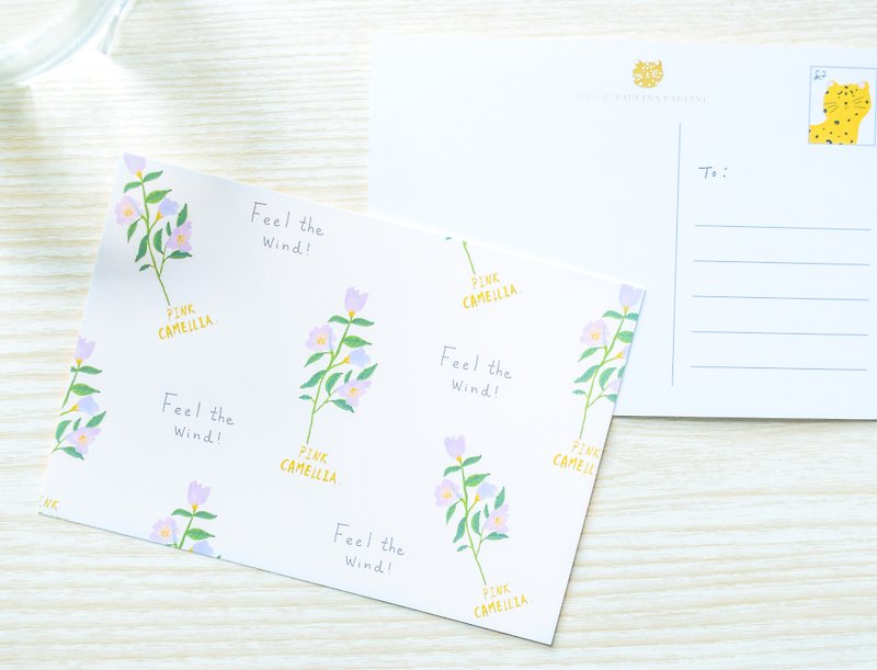 Garden Collection-Camellia postcard / buy 3 get 1 - การ์ด/โปสการ์ด - กระดาษ สึชมพู